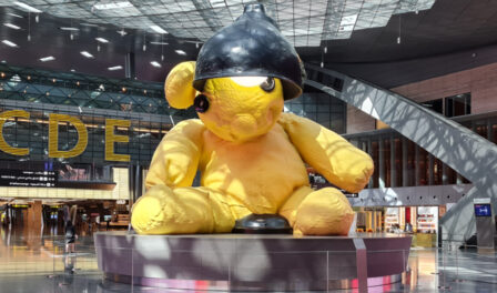 teddy bear hamad airport