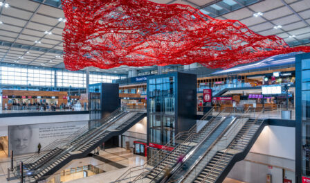obra de arte en el aeropuerto de Berlín-Brandeburgo