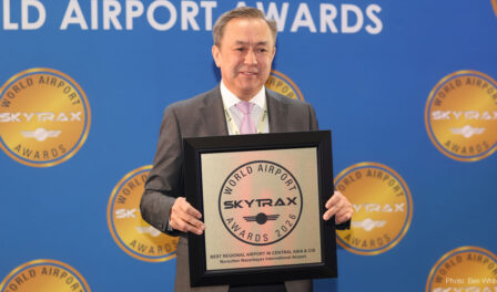 el aeropuerto internacional Nursultan Nazarbayev es el mejor aeropuerto regional de Asia Central y la CEI