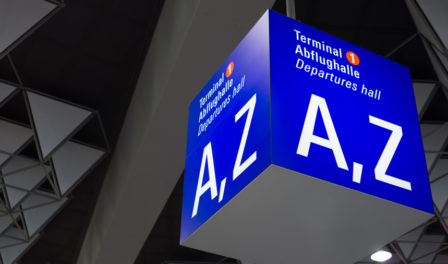 a to z airport signage