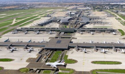 paris charles de gaulle airport from above
