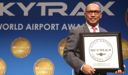 crowne plaza changi airport wins award as best airport hotel in asia
