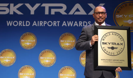 crowne plaza changi airport wins world's best airport hotel award