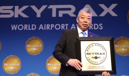 haikou meilan airport wins award for best airport staff in china