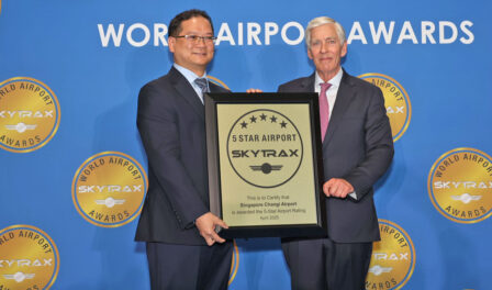 Singapore Changi airport achieves 5 star airport rating