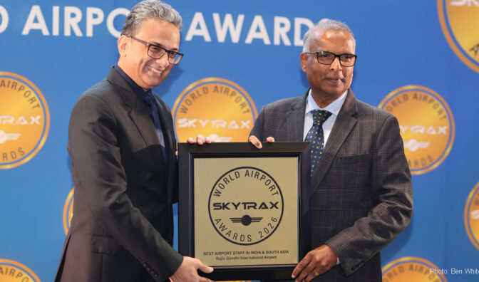 Rajiv Gandhi international airport best airport staff in India and South Asia